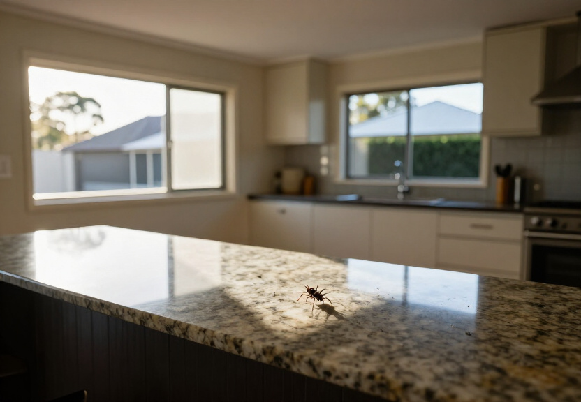 Clean, cockroach-free kitchen in Castlecrag after treatment